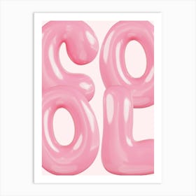 Pink Balloons Art Print