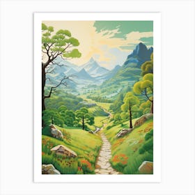 Ben Nevis Scotland 3 Hike Illustration Art Print