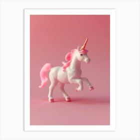 Toy Pastel Unicorn Galloping 2 Art Print