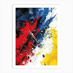 Splatter Painting Pop Art Art Print