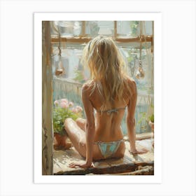 Girl In A Bikini 1 Art Print