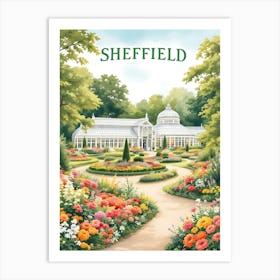 Sheffield Retro Vintage Travel V 05 Art Print