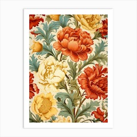 Wallpaper Floral Pattern 6 Art Print