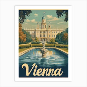 Aihrgdesign A Classic 1960s Travel Poster For Vienna Showcasi 98d95e41 6662 46bd 85c6 43ddedda8dfb 0 Art Print