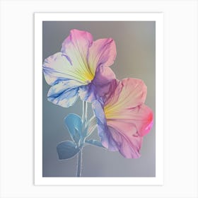 Iridescent Flower Petunia Art Print