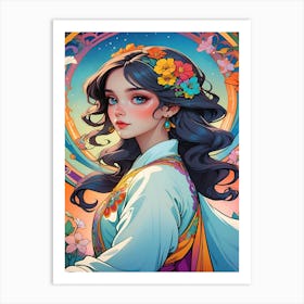 Chinese Girl Art Print