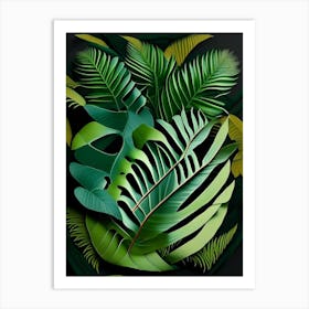 Bird S Nest Fern 1 Vibrant Art Print