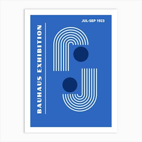 Bauhaus Blue Exhibition 20 Art Print