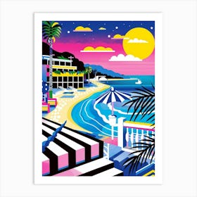 Night At The Beach Art Print