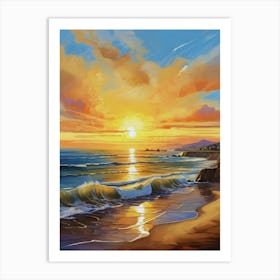 206.Golden sunset,San Francisco,USA. 1 Art Print