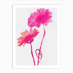 Hot Pink Gerbera Daisy 1 Art Print