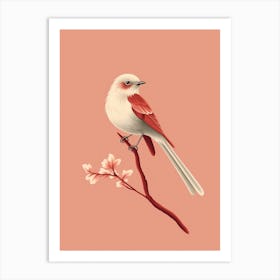 Minimalist Mockingbird 2 Illustration Art Print