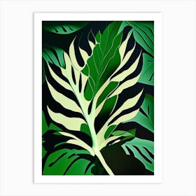 Valerian Leaf Vibrant Inspired 4 Art Print