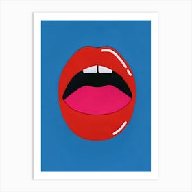 Lips Art Art Print