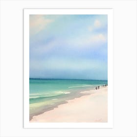 Clearwater Beach 2, Florida Watercolour Art Print