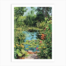 Walthamstow Wetlands London Parks Garden 1 Painting Art Print