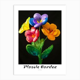 Bright Inflatable Flowers Poster Wild Pansy 4 Art Print
