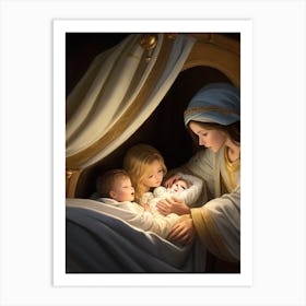 Dreamshaper V7 Birth Of A Child Biblical Time 1 Art Print