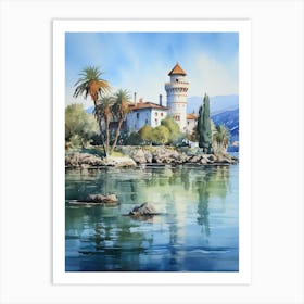 Isola Bella Italy Watercolour 3 Art Print