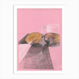 Pink Mango Art Print