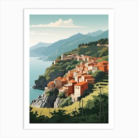 Cinque Terre Italy 2 Hiking Trail Landscape Art Print