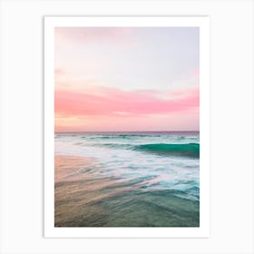 Maracas Bay, Trinidad And Tobago Pink Photography 2 Art Print