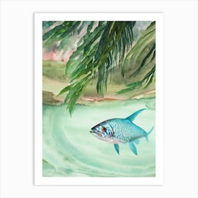 Oarfish Storybook Watercolour Art Print