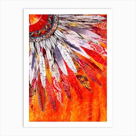 Indian Feathers Art Print