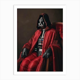 Darth Vader In Wes Anderson Style 09 Art Print