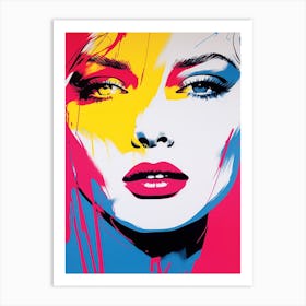 Face Pop Art 4 Art Print