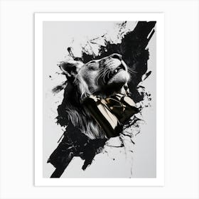 Lion - Splatter Art Print