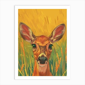 Deer Portrait Art Print