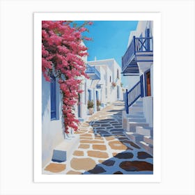 Mykonos Street Art Print