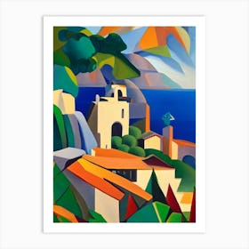 Arcipelago Di La Maddalena National Park Italy Cubo Futuristic Art Print