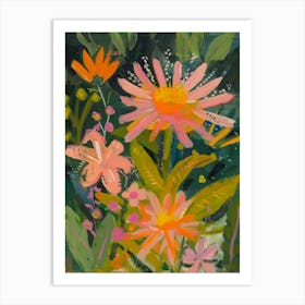 Pink Daisies 1 Art Print