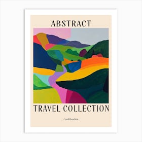 Abstract Travel Collection Poster Liechtenstein 3 Art Print