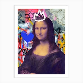 Mona Lisa 8 Art Print