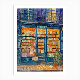 Budapest Book Nook Bookshop 3 Art Print