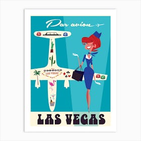 Par Avion Las Vegas Art Print
