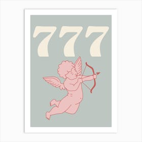 777 Angel Number Art Print