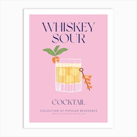 Whiskey Sour Cocktail Art Print