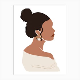 Portrait Of African American Woman Art Print