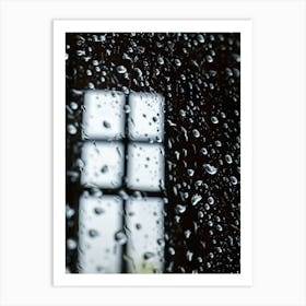 Rain Window 4 Art Print