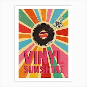 Vinyl Sunshine Art Print