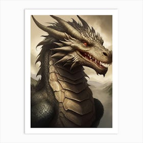 Mystical Fantasy Dragon Art Print