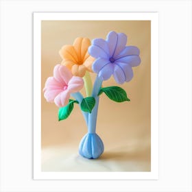 Dreamy Inflatable Flowers Periwinkle 3 Art Print