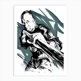 Walking Dead Morgan Art Print