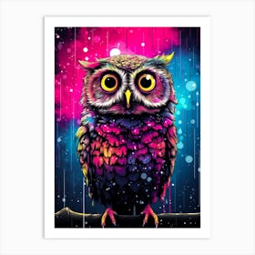 Colorful Owl 2 Art Print