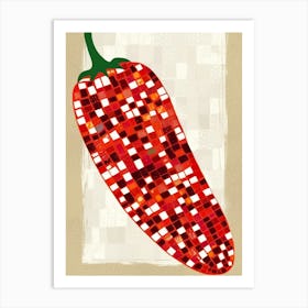 Red Chili Pepper 2 Art Print