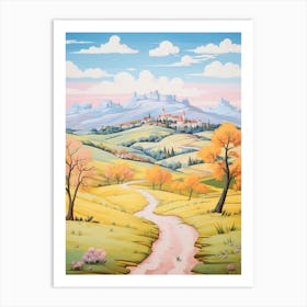 Tour Du Mont D Or France 2 Hike Illustration Art Print